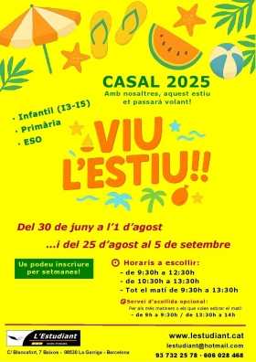 CASAL D'ESTIU - L'Estudiant