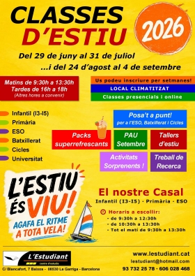 ESTIU 2026 - L'Estudiant